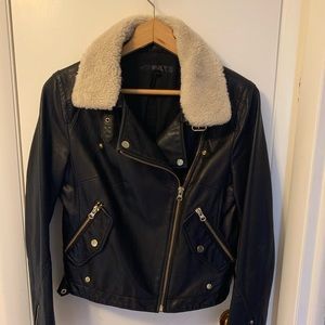 ASOS black leather jacket US 6